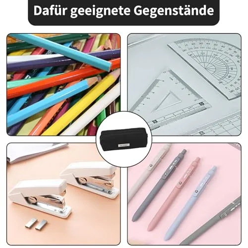 Federmäppchen Cord-Stoff, Schwarz