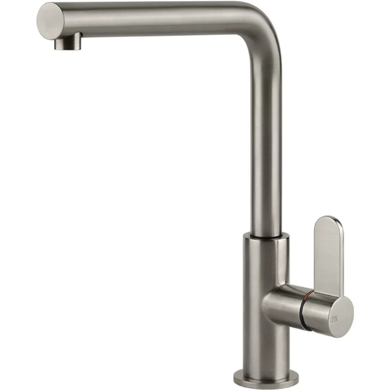 GESSI: Hochdruck- Einhebelmischbatterie STALIA, aus Edelstahl massiv, 17883 21,8 cm