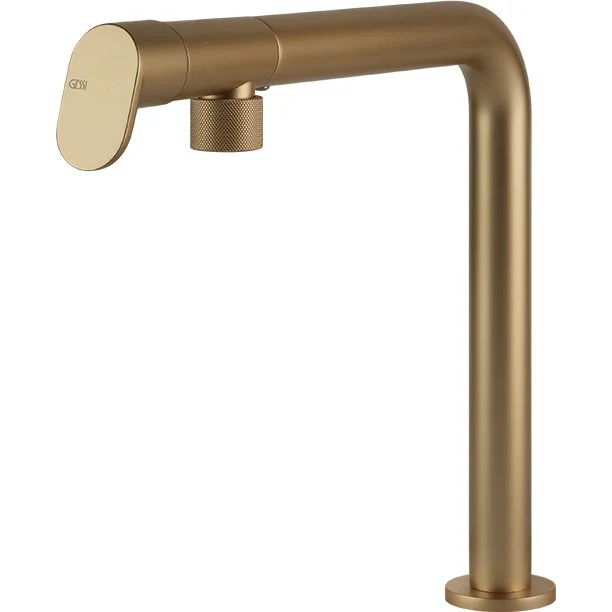 GESSI: Hochdruck- Einhebelmischbatterie ALILA, Mischbatterie, Goldfarbig 17870 29,2 cm