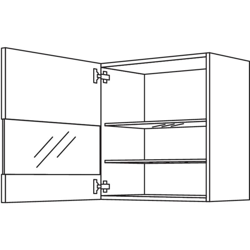 nobilia Wandschrank Segmentglastür WGLS60-1 60 cm