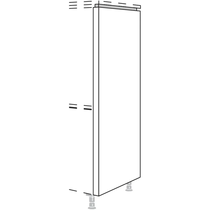 nobilia Abschluss-Frontwange für Highboards mit waagerechter NHWF50-78