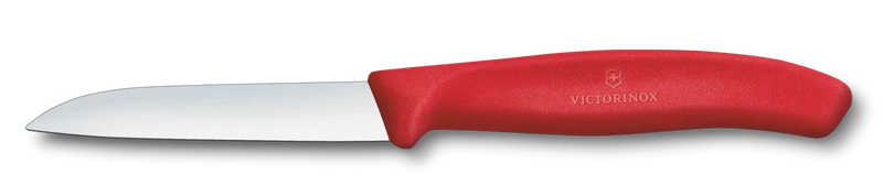 Victorinox, Swiss Classic, Gemüsemesser 8cm, gerade, Mittelspitz, rot