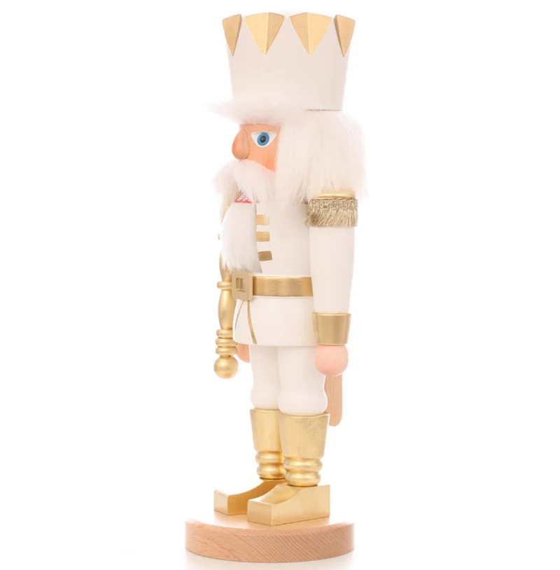 Ulbricht Nussknacker 'König weiß/gold - 42cm' 2023