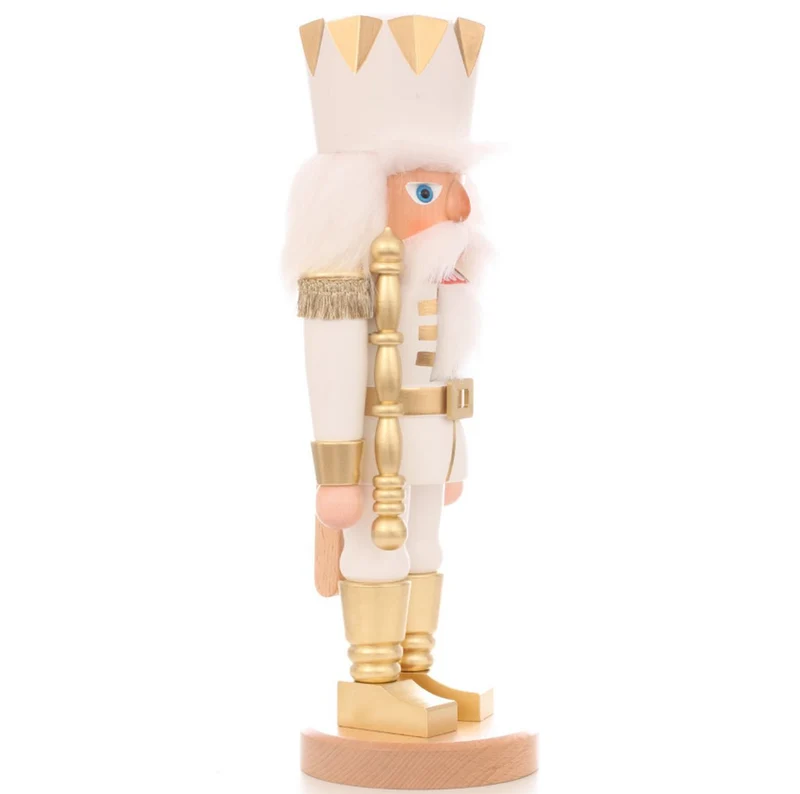 Ulbricht Nussknacker 'König weiß/gold - 42cm' 2023
