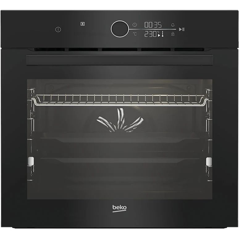 Beko BBIM174N0BE Einbau-Backofen, Sologerät, Schwarzglas, Hydrolyse