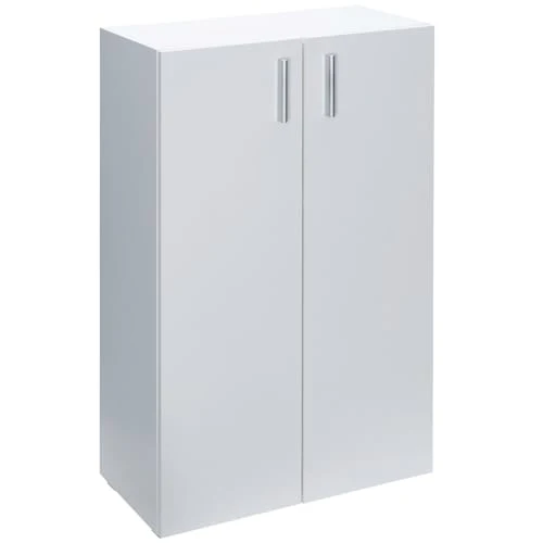 CASARIA® Kommode mit 2 Türen 115,5x60x30cm Holz Modern höhenverstellbarer Einlegeboden Schlafzimmer Büro Flur Mehrzweckschrank Aktenschrank Schrank Weiß