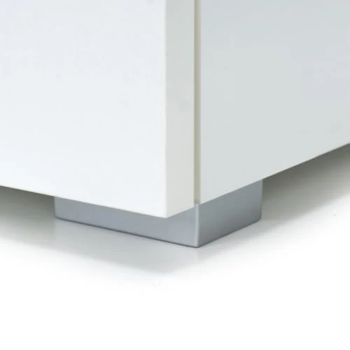 CASARIA® Kommode mit 2 Türen 115,5x60x30cm Holz Modern höhenverstellbarer Einlegeboden Schlafzimmer Büro Flur Mehrzweckschrank Aktenschrank Schrank Weiß