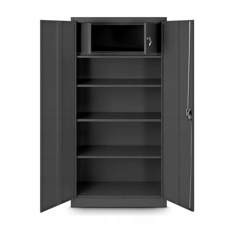 Jan Nowak Aktenschrank Büroschrank Metall mit Schließfach, 185x90x45 cm