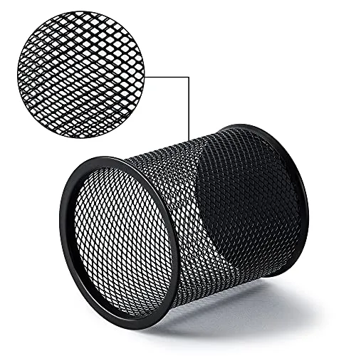 Amazon Basics Stifthalter aus Drahtgeflecht, schwarz