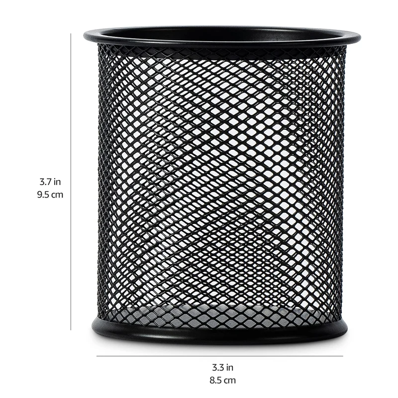 Amazon Basics Stifthalter aus Drahtgeflecht, schwarz