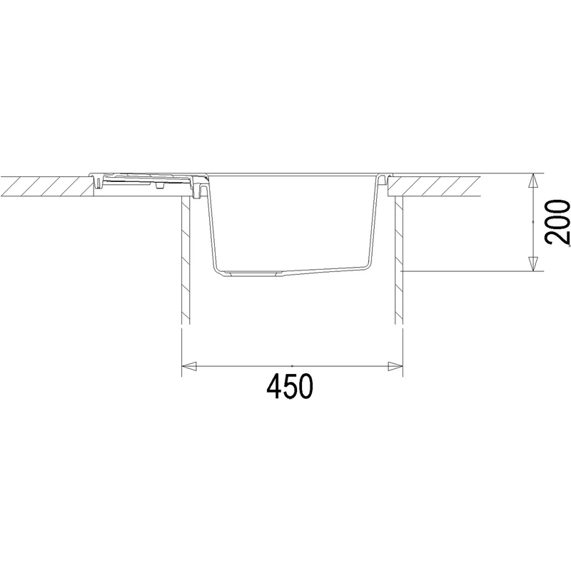 FRANKE Sirius S2D611-62 Spülbecken / Einbauspüle Tectonite® Carbon, schwarz, 62 cm