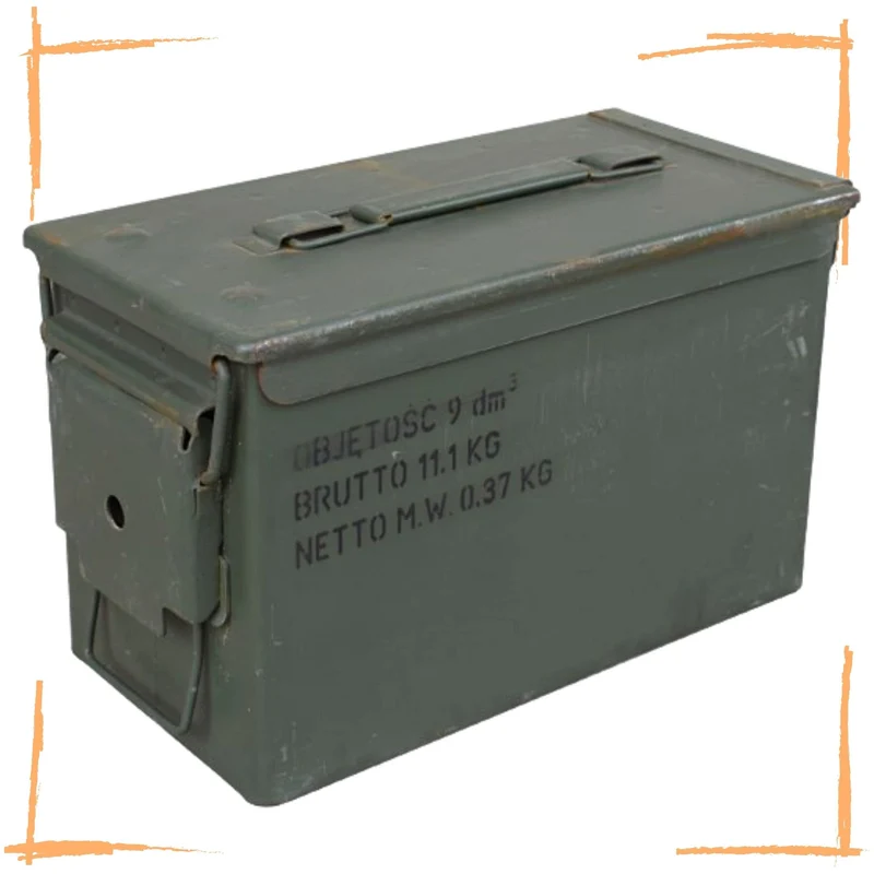 Munitionskiste Metall Aufbewahrungskiste Militärkiste Munitionsbox (4API)