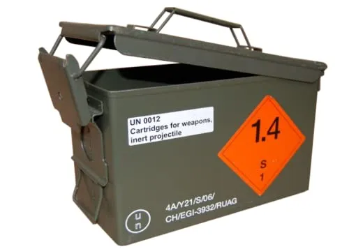 Munitionskiste Metall Aufbewahrungskiste Militärkiste Munitionsbox (4API)