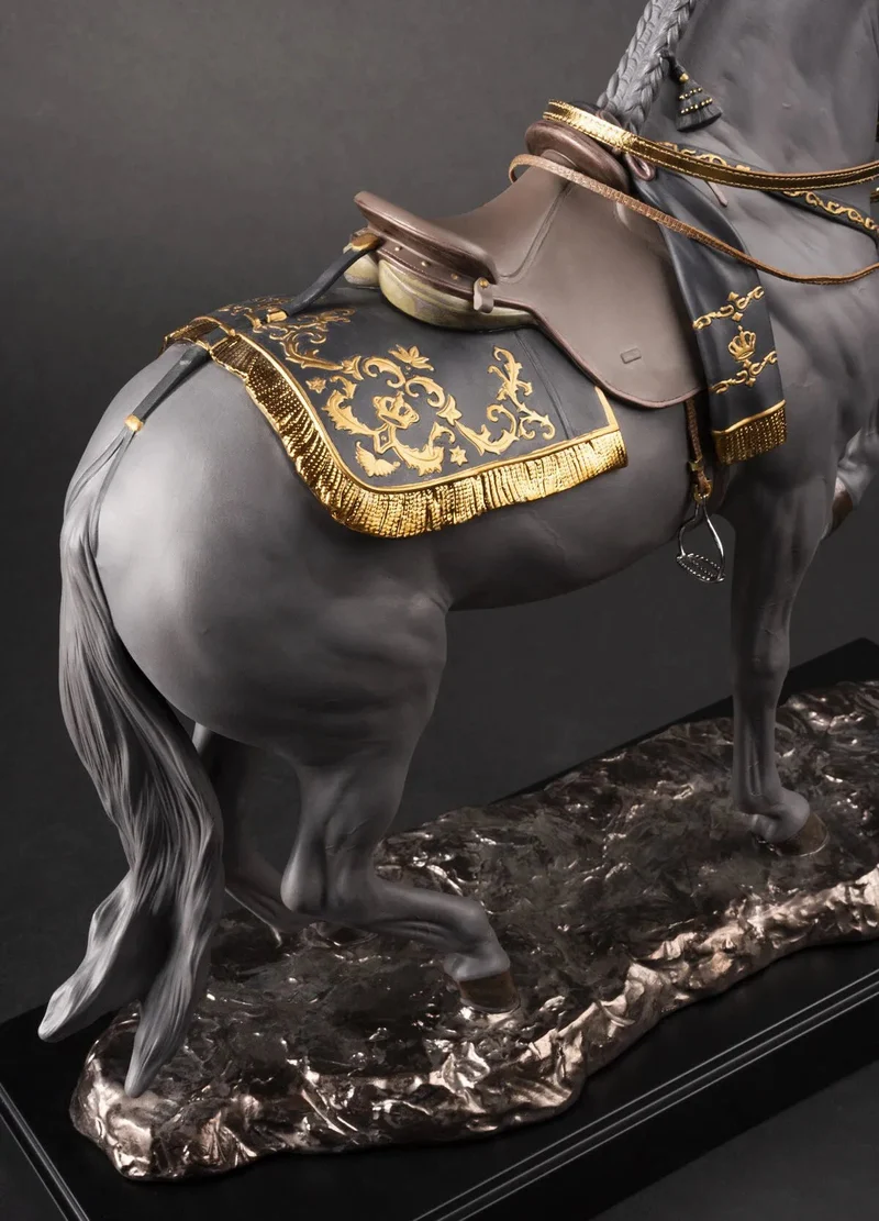 LLADRO® Spanisches Vollblut-Pferd Skulptur schwarz - limited, 44x50x20cm 01002041 - 2025