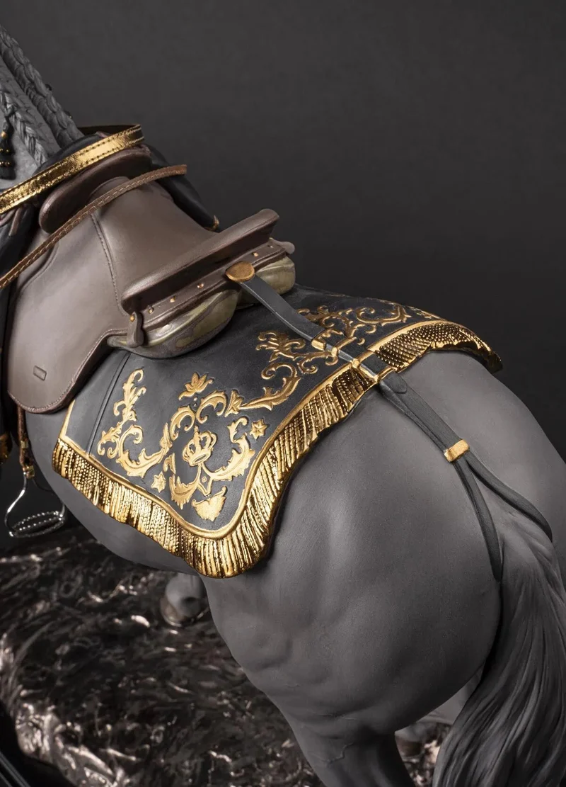 LLADRO® Spanisches Vollblut-Pferd Skulptur schwarz - limited, 44x50x20cm 01002041 - 2025