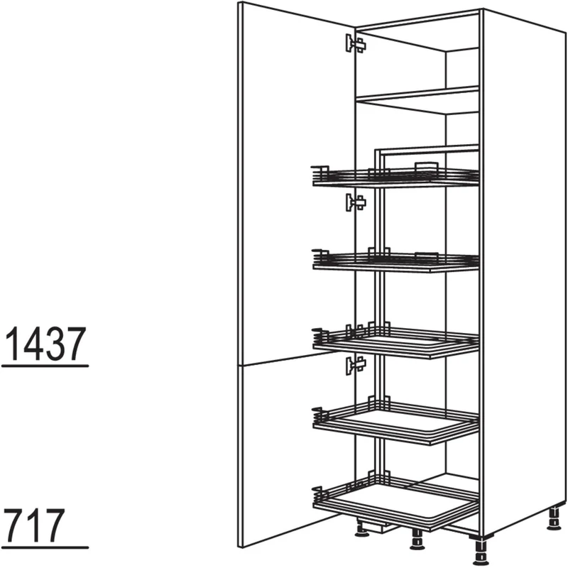 nobilia Vorratsschrank Cargo HDC50-3 50 cm
