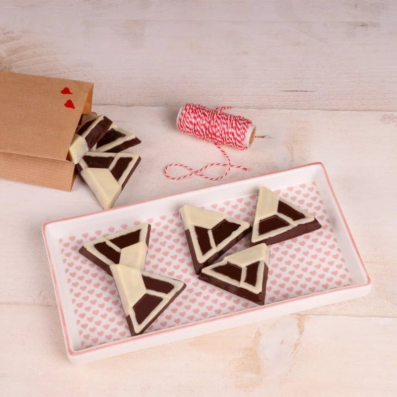 Lurch Schokoladenform Triangle "L" Schokolade und Pralinen, Größe 12 x 23,5 cm
