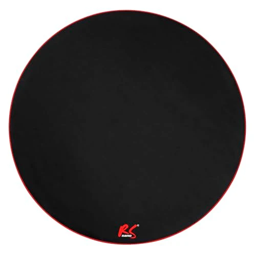 RS172 Gaming Stuhlmatte, Durchmesser: 100 cm, Bodenschutz, Bodenschutzmatte, Bürostuhl Unterlage, rutschfeste Oberfläche