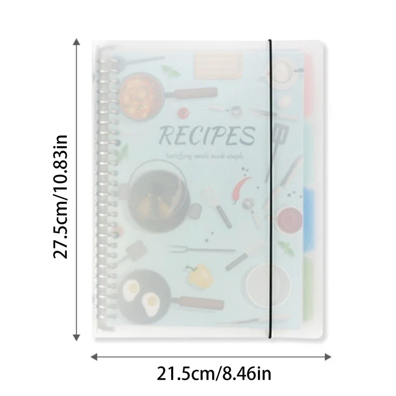Blanko Notizbuch, Rezeptbuch, leere Seiten zum Beschriften Hardcover Tagebuch, A4 Format, persönliches Kochbuch für Köche, 160 exklusive hausgemachte Rezepte