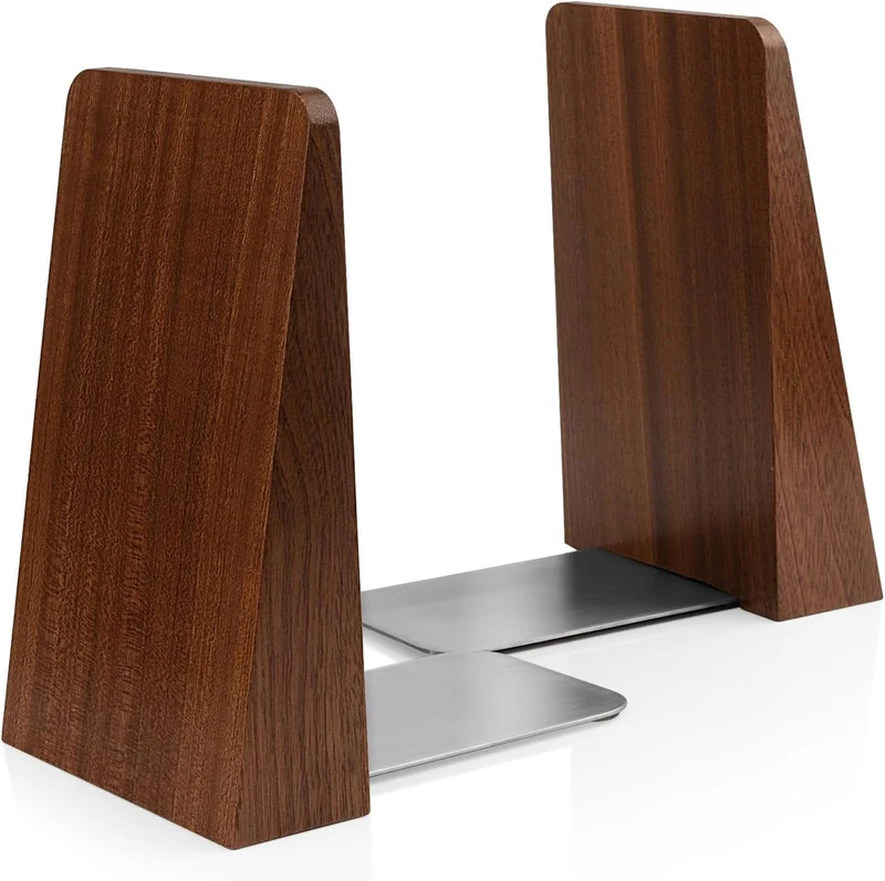 DRELIFAM Bücherstütze aus Holz Handgefertigte Buchstützen Schwer Buchstütze Holz Dekorative Bücherstütze Buchhalter Regal