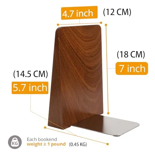DRELIFAM Bücherstütze aus Holz Handgefertigte Buchstützen Schwer Buchstütze Holz Dekorative Bücherstütze Buchhalter Regal