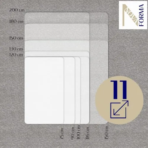 Bodenschutzmatte ECO-MAT aus PET - Teppichböden transparent 90x120 cm
