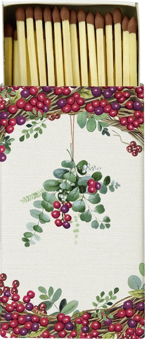 IHR, Streichholzschachtel "Berry Wreath" crem