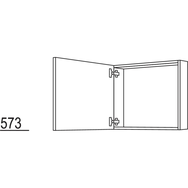 nobilia Wandschrank-Rahmenteil WRT40-58 40 cm