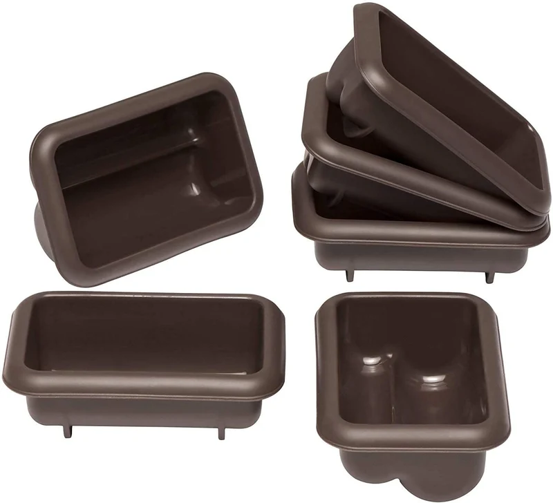 LURCH FlexiForm Mini Stollen 6er Set Silikon braun