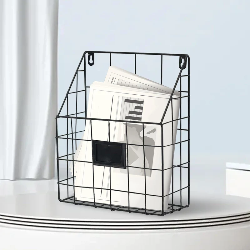 Generisch Zeitschriftenhalter Wand Metall Hängeorganizer Wand Zeitungshalter Zeitschriften Wandhalter Aktenablage Dokumentenhalter Bücherregal Wandmontage Hängeregal Hängend Magazin Organizer