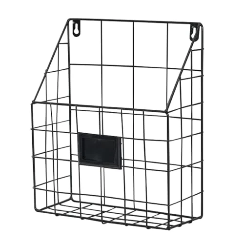 Generisch Zeitschriftenhalter Wand Metall Hängeorganizer Wand Zeitungshalter Zeitschriften Wandhalter Aktenablage Dokumentenhalter Bücherregal Wandmontage Hängeregal Hängend Magazin Organizer