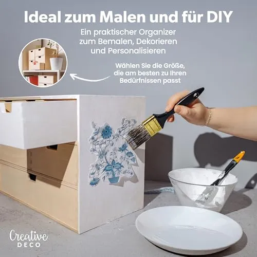 Creative Deco Schubladenbox Schubladenelement 6 Schubladen | 42x20x28,5 cm