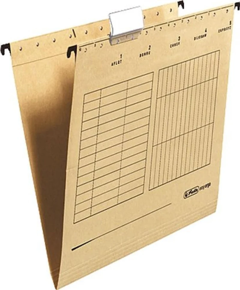 Herlitz Hängemappe A4, Beige, 25 Stück, Hängeregister