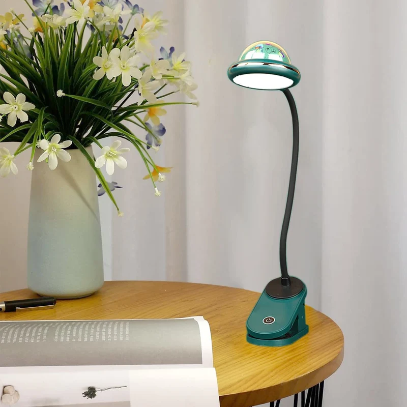 ACMHNC Klemmlampe Bett mit Sternprojektion, Grün