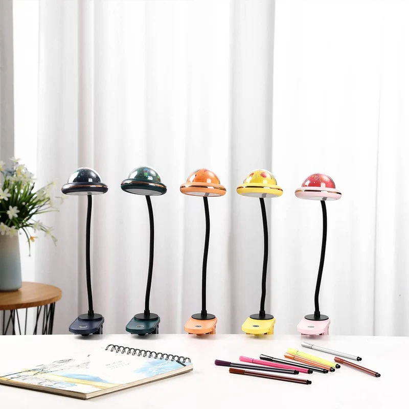 ACMHNC Klemmlampe Bett mit Sternprojektion, Grün