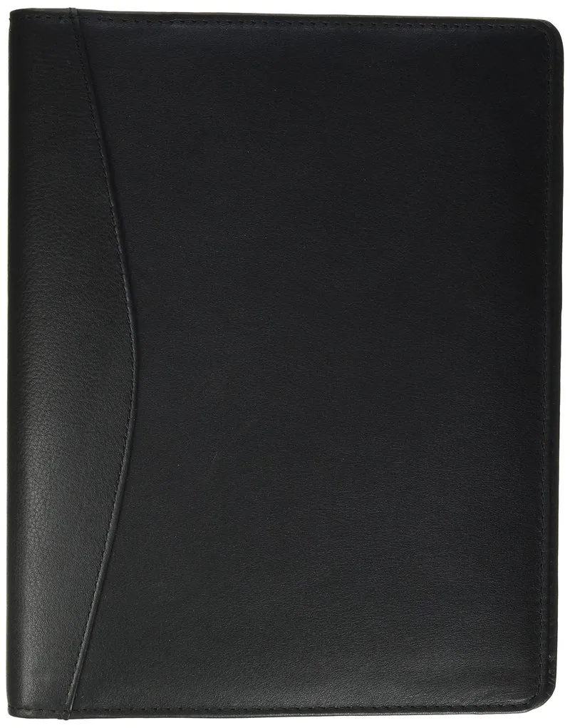 ALASSIO 30007 Leder Ringbuchmappe A5 Benaco, Mappe 23 x 18 x 3 cm, Schwarz
