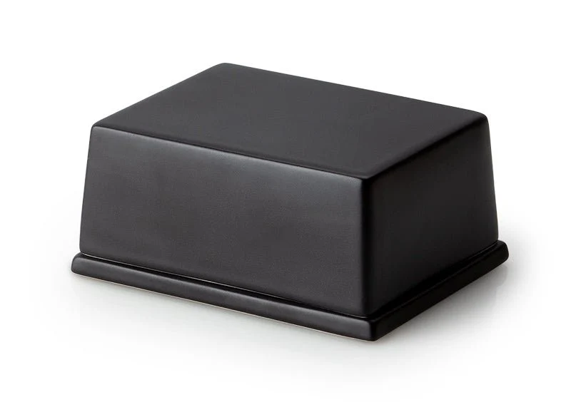 Continenta - Butterdose für 250 g Butter - Keramik, schwarz