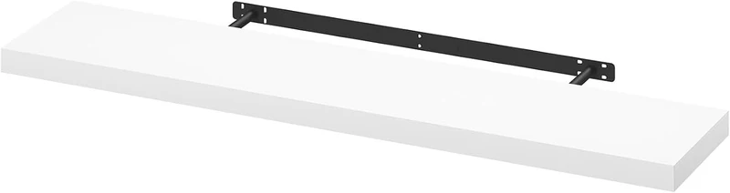 WOLTU Wandregal,Schweberegal Weiß,100x22.9x3.8cm,MDF 1er