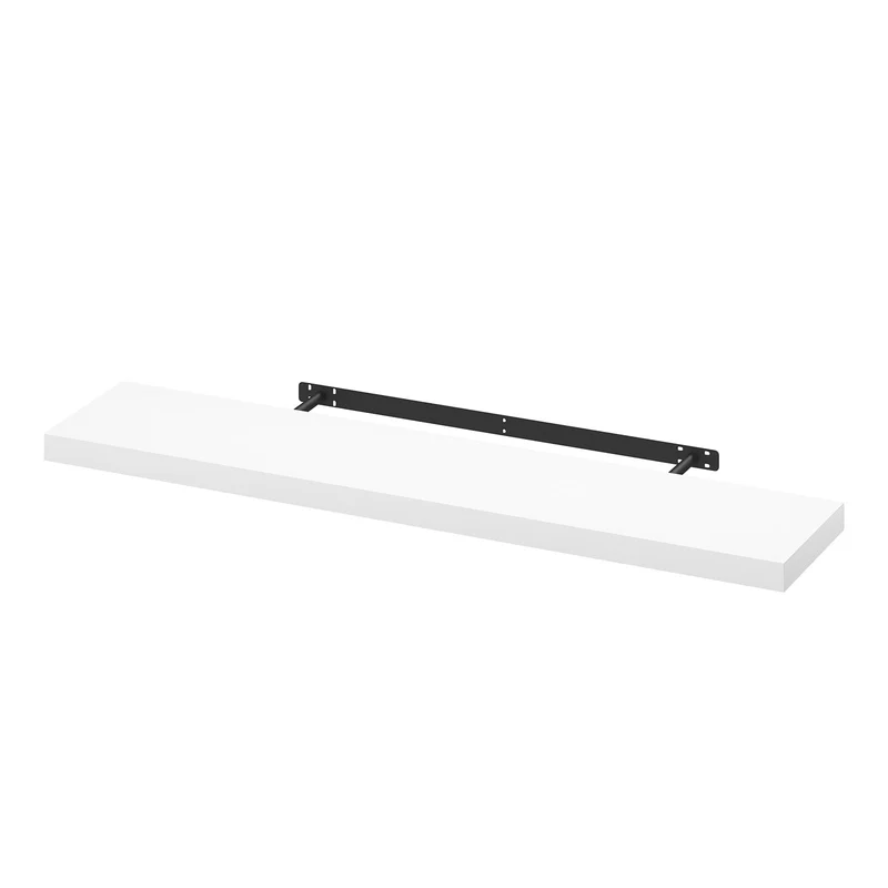 WOLTU Wandregal,Schweberegal Weiß,100x22.9x3.8cm,MDF 1er