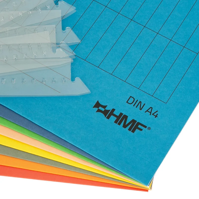 HMF 250460 Hängeregister Mappen für Dokumente | 8er Set | DIN A4 | 31,4 x 24 cm | Bunt
