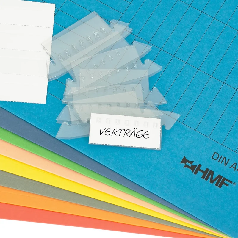 HMF 250460 Hängeregister Mappen für Dokumente | 8er Set | DIN A4 | 31,4 x 24 cm | Bunt