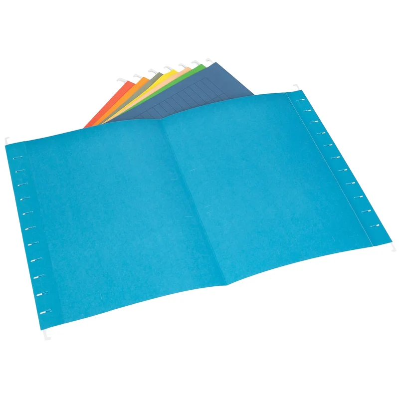 HMF 250460 Hängeregister Mappen für Dokumente | 8er Set | DIN A4 | 31,4 x 24 cm | Bunt
