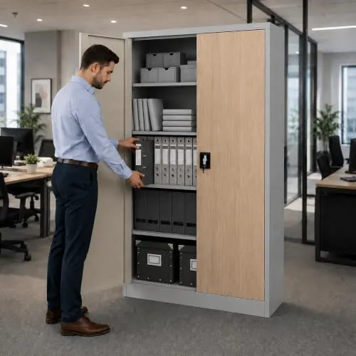 Jan Nowak Aktenschrank Büroschrank Metall, abschließbar, für 60 Ordner