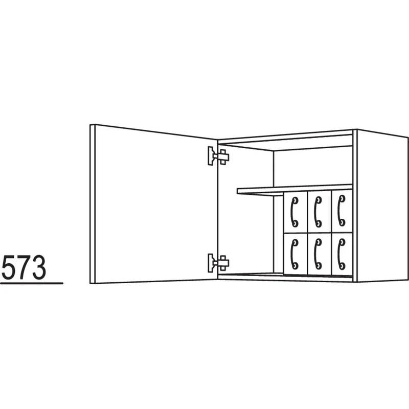 nobilia Wandschrank WS45-58 45 cm
