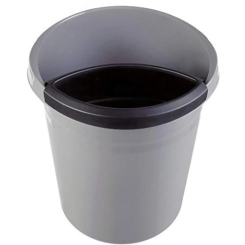 HAN Abfalleinsatz, Mülltrennung, Abfallbehälter für Papierkorb, für die ideale Abfalltrennung, 1 Liter,1835-13, schwarz