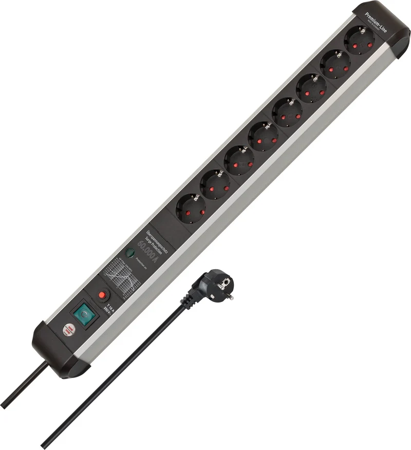 Brennenstuhl Premium-Protect-Line Steckdosenleiste 8-Fach, 3m