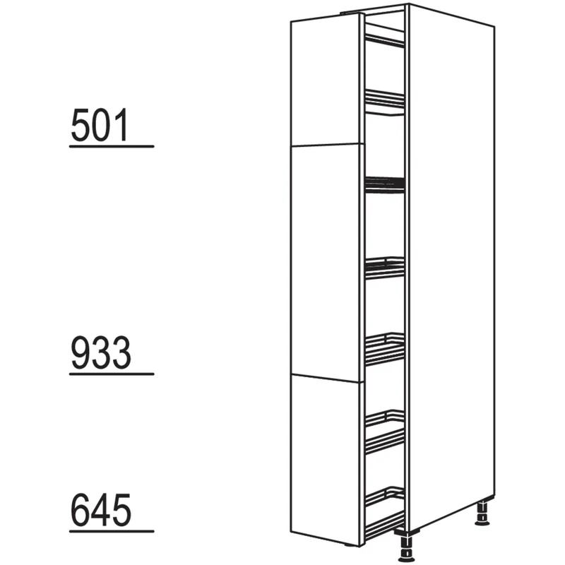 nobilia XL-Apothekerschrank HA40-1X 40 cm