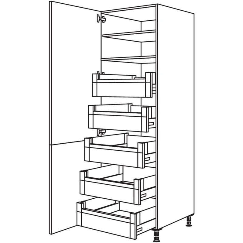 nobilia XL-Hochschrank HDI50-1X 50 cm