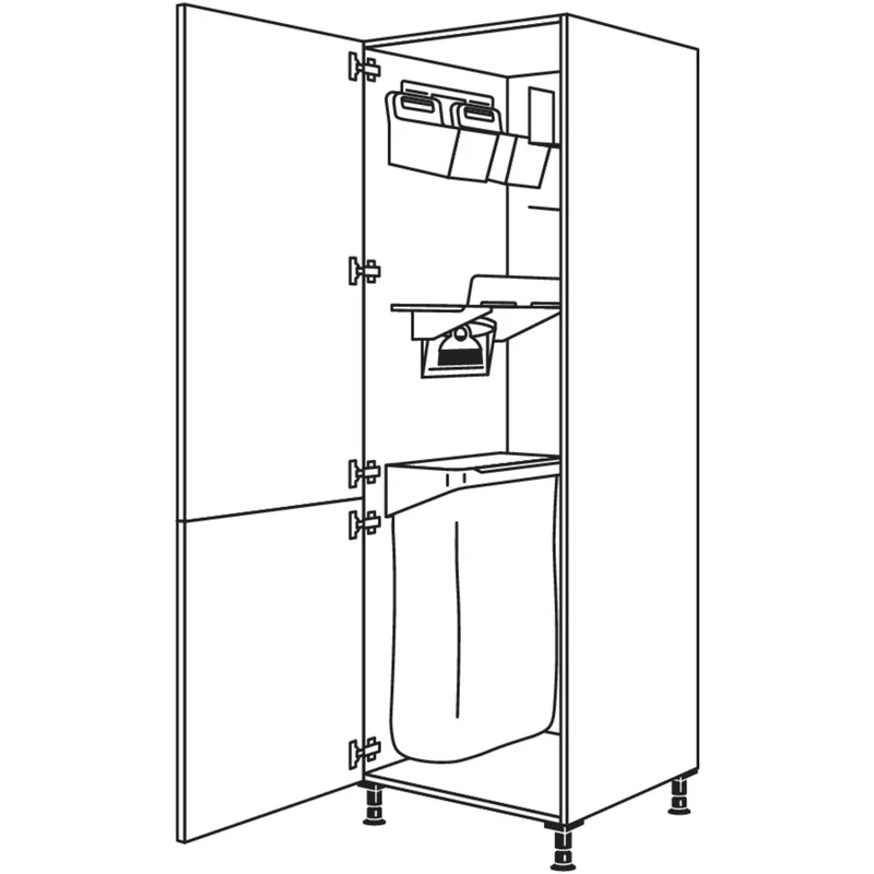 nobilia XL-Hochschrank mit Ordnungssystem Laundry-Area HDOS50-1X 50 cm