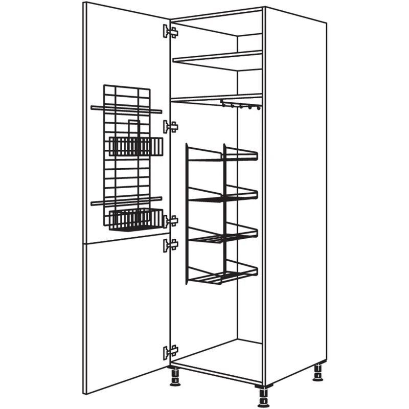 nobilia XL-Besen-/ Geräteschrank HDB40-1X 40 cm